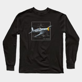 Curtiss F4U Corsair | WW2 Fighter Plane Long Sleeve T-Shirt